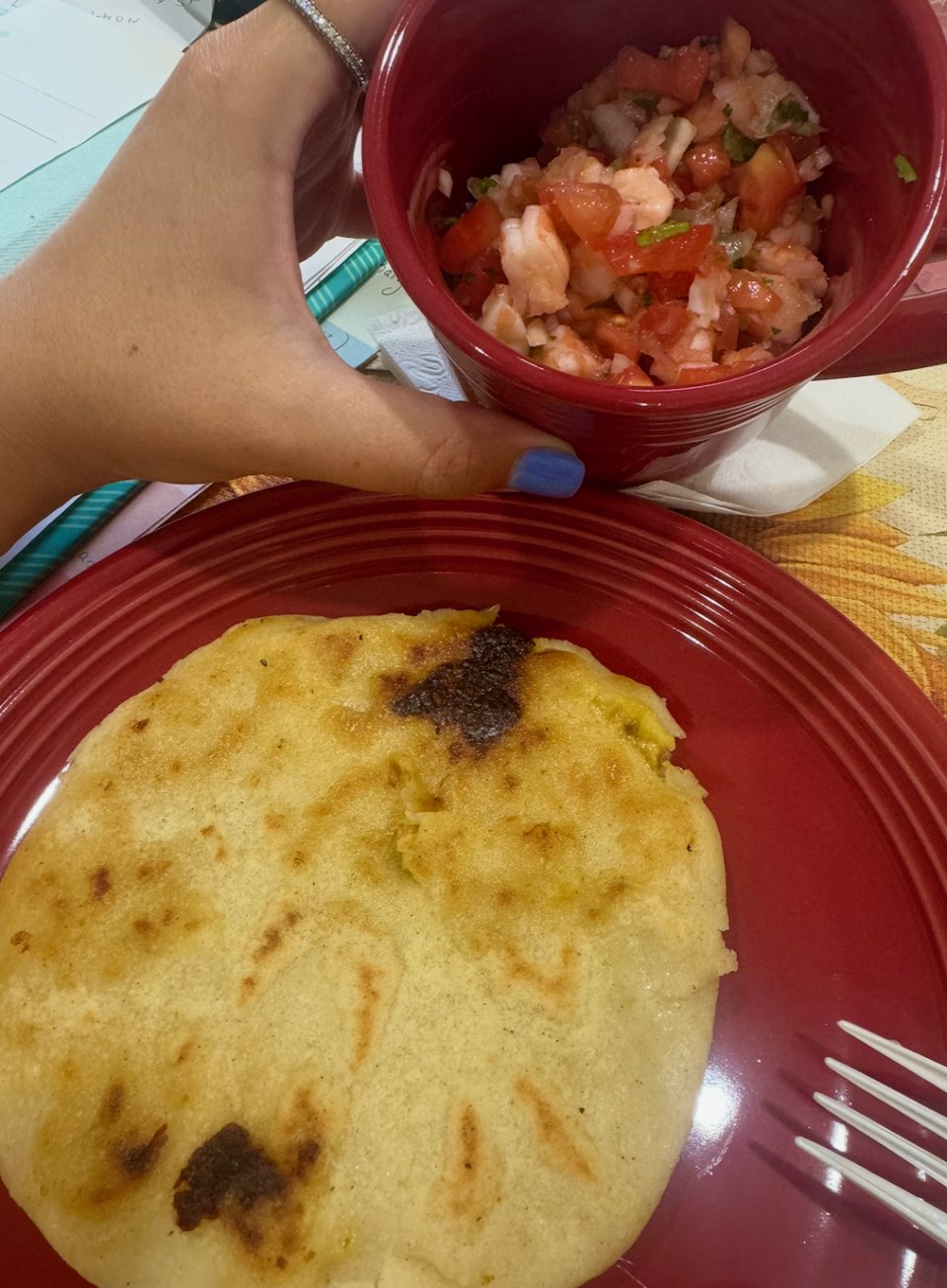 Pupusa with Beans